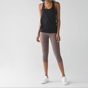lululemon Flow & Go Crop size 8 Cool Cocoa